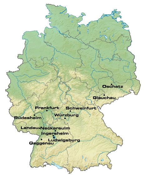 Lotter-Standorte in Deutschland