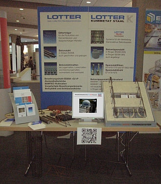 Messestand der Gebr. Lotter KG auf den Betontagen 2014